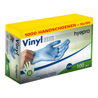HY@PRO Aanbieding: Vinyl handschoenen maat M Ongepoederd (10 dispenserdozen à 100 stuks 5 gram, 24 cm)  SHY00255