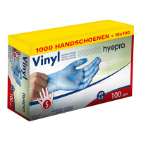 HY@PRO Aanbieding: Vinyl handschoenen maat S Gepoederd (10 dispenserdozen à 100 stuks 4,5 gram, 24 cm)  SHY00237