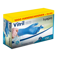 HY@PRO Aanbieding: Vitril handschoenen maat XL Ongepoederd (10 dispenserdozen à 100 stuks 5,4 gram, 24 cm)  SHY00267