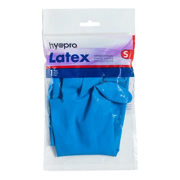 HY@PRO Latex Huishoudhandschoenen Blauw S (45 gram)  SHY00292 - 1