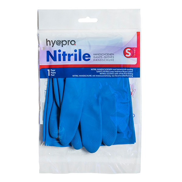 HY@PRO Latex Huishoudhandschoenen Blauw S (65 gram)  SHY00284 - 1