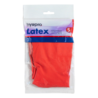 HY@PRO Latex Huishoudhandschoenen Rood S (45 gram)  SHY00302