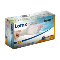 HY@PRO Latex handschoenen maat L Gepoederd (5 gram, 24 cm, 100 stuks)  SHY00192
