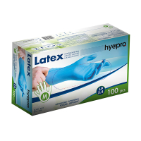 HY@PRO Latex handschoenen maat M Gepoederd (5,4 gram, 24 cm, 100 stuks)  SHY00198