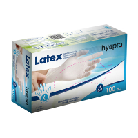 HY@PRO Latex handschoenen maat XL Gepoederd (5 gram, 24 cm, 100 stuks)  SHY00194