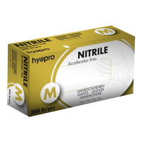 HY@PRO Medical Accelerator Free Nitril handschoenen maat M Ongepoederd (3,5 gram, 24 cm, 200 stuks)  SHY00030