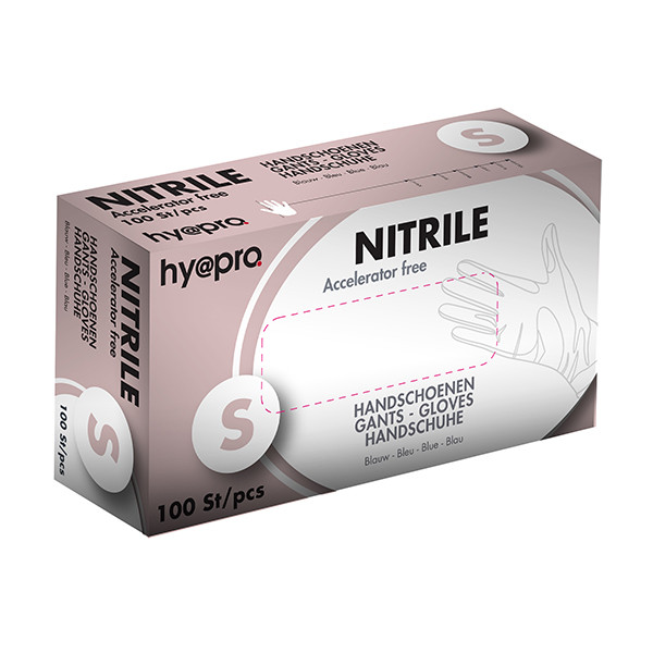 HY@PRO Medical Accelerator Free Nitril handschoenen maat S Ongepoederd (3,5 gram, 24 cm, 100 stuks)  SHY00020 - 1