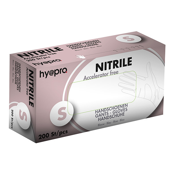 HY@PRO Medical Accelerator Free Nitril handschoenen maat S Ongepoederd (3,5 gram, 24 cm, 200 stuks)  SHY00028 - 1