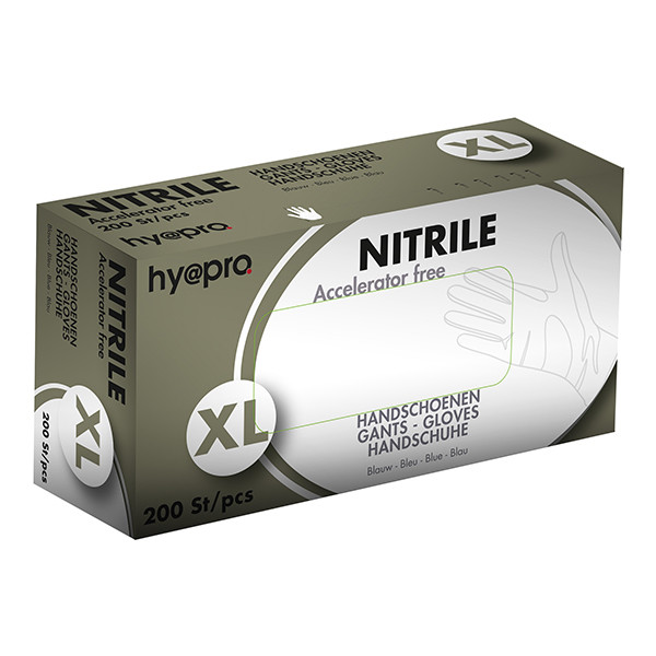 HY@PRO Medical Accelerator Free Nitril handschoenen maat XL Ongepoederd (3,5 gram, 24 cm, 200 stuks)  SHY00034 - 1