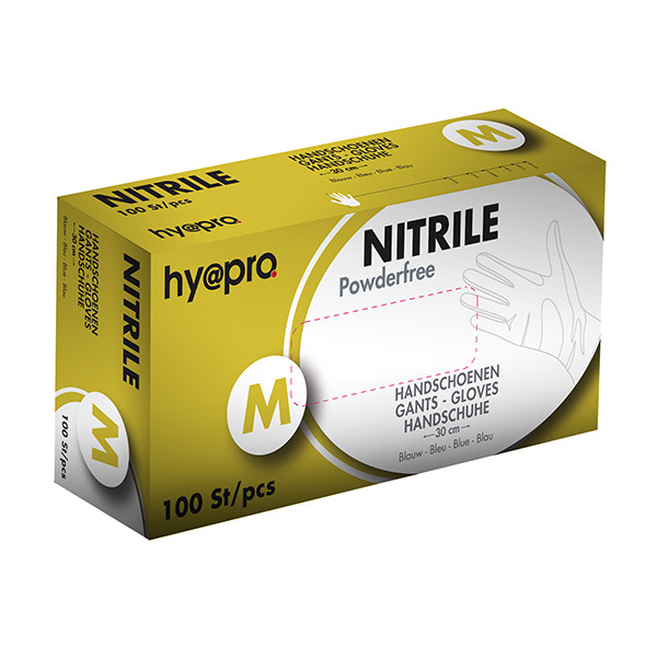 HY@PRO Medical Nitril handschoenen maat M Ongepoederd (6,2 gram, 30 cm, 100 stuks)  SHY00012 - 1