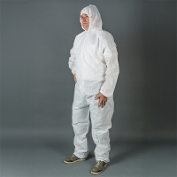 HY@PRO Microporeuze coverall met capuchon Type 5/6 maat L (1 stuk)  SHY00817