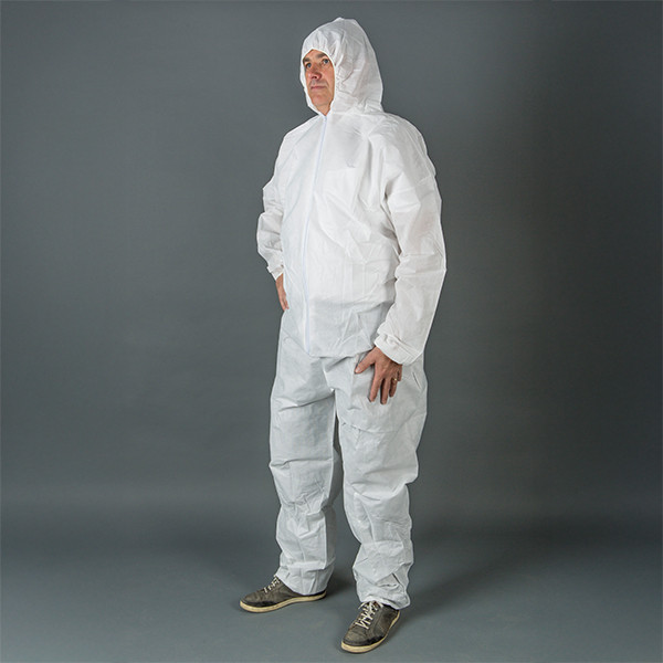 HY@PRO Microporeuze coverall met capuchon Type 5/6 maat S (1 stuk)  SHY00813 - 1