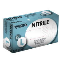 HY@PRO Nitril handschoenen maat L Ongepoederd (3,5 gram, 24 cm, 150 stuks)  SHY00006