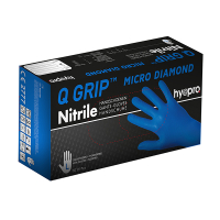 HY@PRO Nitril handschoenen maat L Ongepoederd Q Grip Micro Diamond (29 cm, 50 stuks)  SHY00180