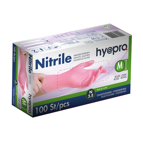HY@PRO Nitril handschoenen maat M Ongepoederd (3,5 gram, 24 cm, 100 stuks)  SHY00088 - 1