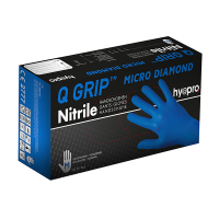 HY@PRO Nitril handschoenen maat M Ongepoederd Q Grip Micro Diamond (29 cm, 50 stuks)  SHY00178