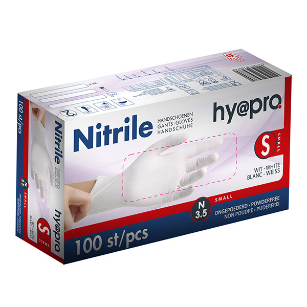 HY@PRO Nitril handschoenen maat S Ongepoederd (3,5 gram, 24 cm, 100 stuks)  SHY00056 - 1