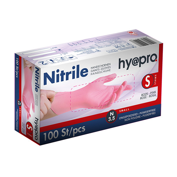 HY@PRO Nitril handschoenen maat S Ongepoederd (3,5 gram, 24 cm, 100 stuks)  SHY00086 - 1