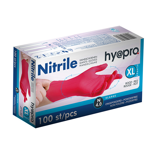 HY@PRO Nitril handschoenen maat XL Ongepoederd (4 gram, 24 cm, 100 stuks)  SHY00118 - 1