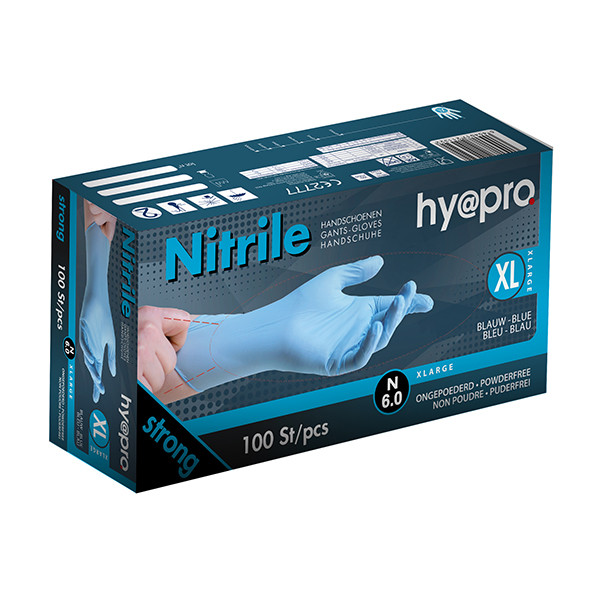 HY@PRO Nitril handschoenen maat XL Ongepoederd (6 gram, 24 cm, 100 stuks)  SHY00134 - 1