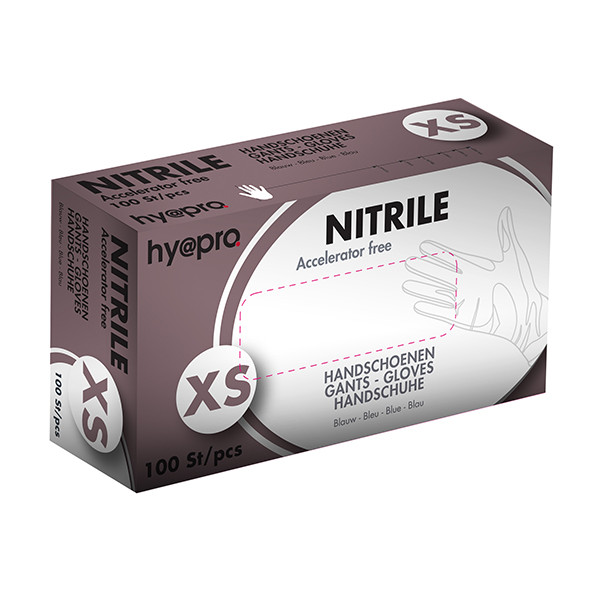 HY@PRO Nitril handschoenen maat XS Ongepoederd (3,5 gram, 24 cm, 100 stuks)  SHY00018 - 1