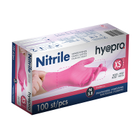 HY@PRO Nitril handschoenen maat XS Ongepoederd (3,8 gram, 24 cm, 100 stuks)  SHY00084
