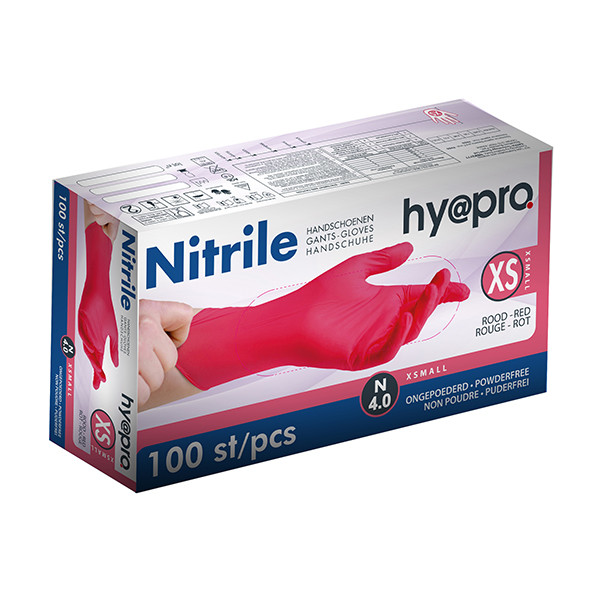 HY@PRO Nitril handschoenen maat XS Ongepoederd (4 gram, 24 cm, 100 stuks)  SHY00110 - 1