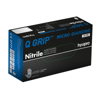 HY@PRO Nitril handschoenen maat XXL Ongepoederd Q Grip Micro Diamond (24 cm, 50 stuks)  SHY00172