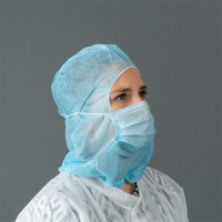 HY@PRO Non Woven beschermkap met mondmasker 2-laags (50 stuks)  SHY00452