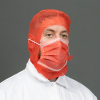Non Woven beschermkap met mondmasker 2-laags (50 stuks) SHY00460 - 1