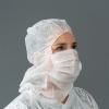 Non Woven beschermkap met mondmasker 3-laags (50 stuks) SHY00450 - 1