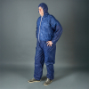 Non Woven coverall anti-statisch met capuchon maat XXXL blauw (1 stuk)