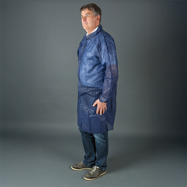 Non Woven jas met klittenbandsluiting maat XXXL (1 stuk) SHY00731 - 1