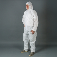 HY@PRO Non Woven overall met kap en rits maat XL (1 stuk)  SHY00765