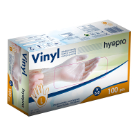 HY@PRO Vinyl handschoenen maat L Ongepoederd (5 gram, 24 cm, 100 stuks)  SHY00248