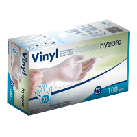 HY@PRO Vinyl handschoenen maat XL Gepoederd (4,5 gram, 24 cm, 100 stuks)  SHY00234