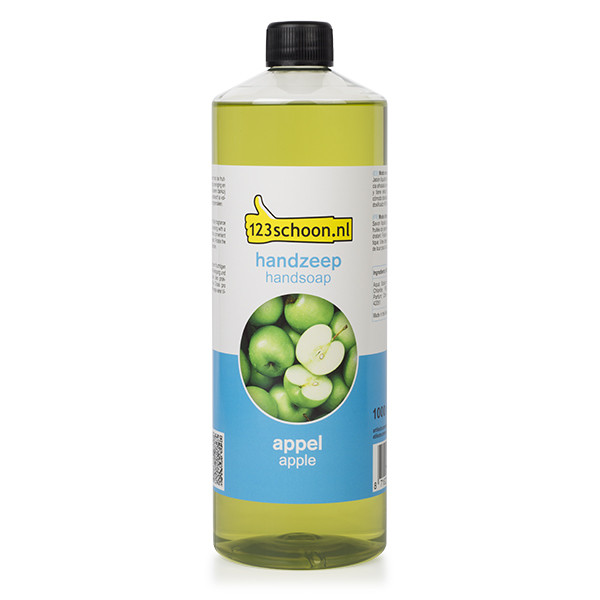 Handzeep appel 1 liter navulling (123schoon huismerk)  SDR06218 - 1