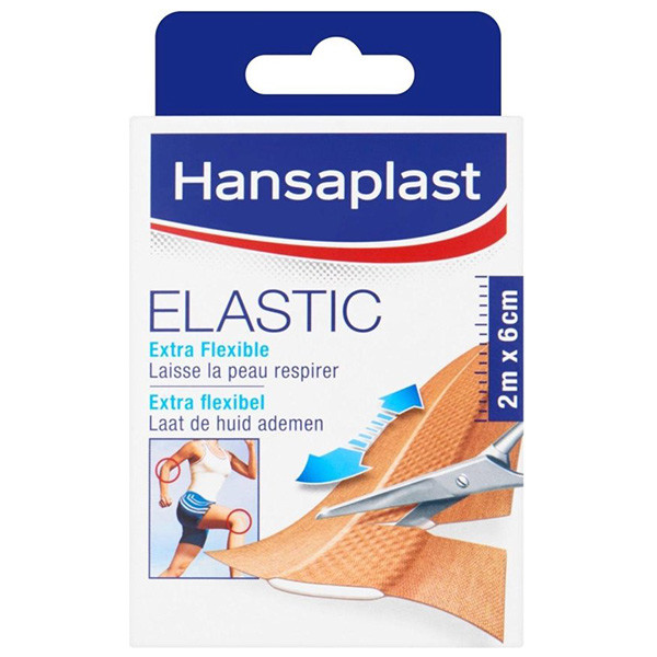 Hansaplast Pleisters Elastic 2m x 6cm Hansaplast 123schoon.nl
