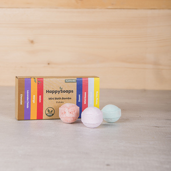 HappySoaps Aanbieding: HappySoaps Bath Bombs | Tropical Fruits | Mini Bruisballen (24 stuks)  SHA00156 - 3