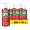 Aanbieding: Happy Earth Handzeep Floral Patchouli 100% Natural (6 stuks - 300 ml) SHA01060 - 1