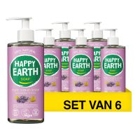 Aanbieding: Happy Earth Handzeep Lavender Ylang 100% Natural (6 stuks - 300 ml) SHA01062
