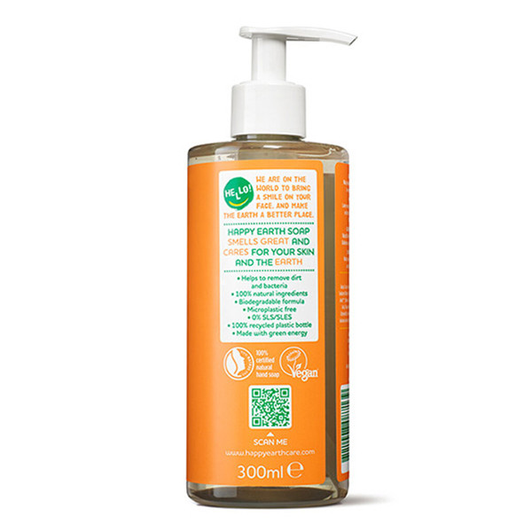 Aanbieding: Happy Earth Handzeep Rose Petitgrain 100% Natural (6 stuks - 300 ml) SHA01064 - 2