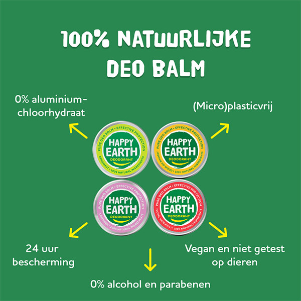 Happy Earth Deodorant Balm Floral Patchouli 100% Natural (45 g) SHA01039 - 3