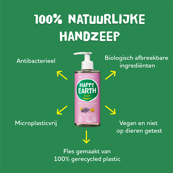 Happy Earth Handzeep Lavender Ylang 100% Natural (300 ml) SHA01061 - 3