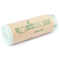 Happy Sacks Vuilniszakken 60 liter | Composteerbaar | 10 stuks | Happy Sacks  SHA00073