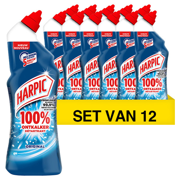 Harpic Aanbieding: 12x Harpic gel 100% Ontkalker Original (750 ml)  SHA00054 - 1