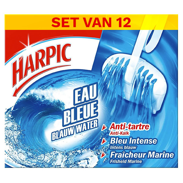 Harpic Aanbieding: 12x Harpic toiletblok Fresh Blauw Water Duopack (2 x 38 gram)  SHA00026 - 1