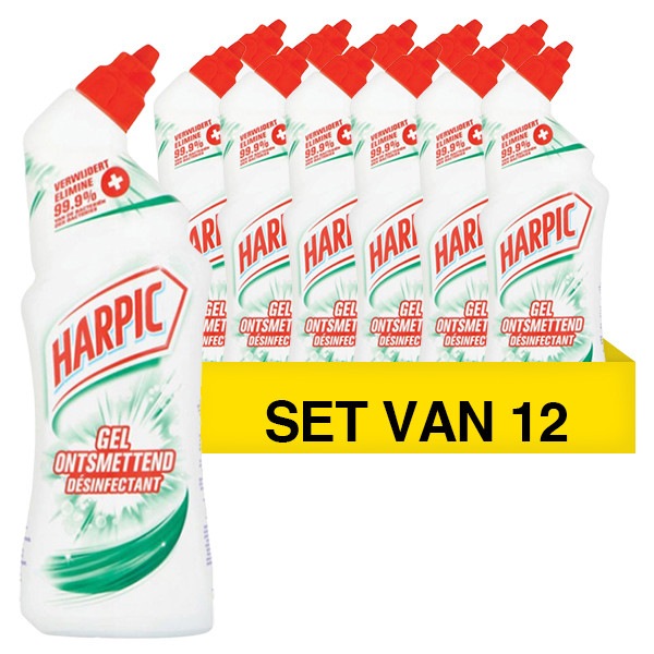 Harpic Aanbieding: 12x Harpic toiletreiniger Gel Ontsmettend (750 ml)  SHA00064 - 1