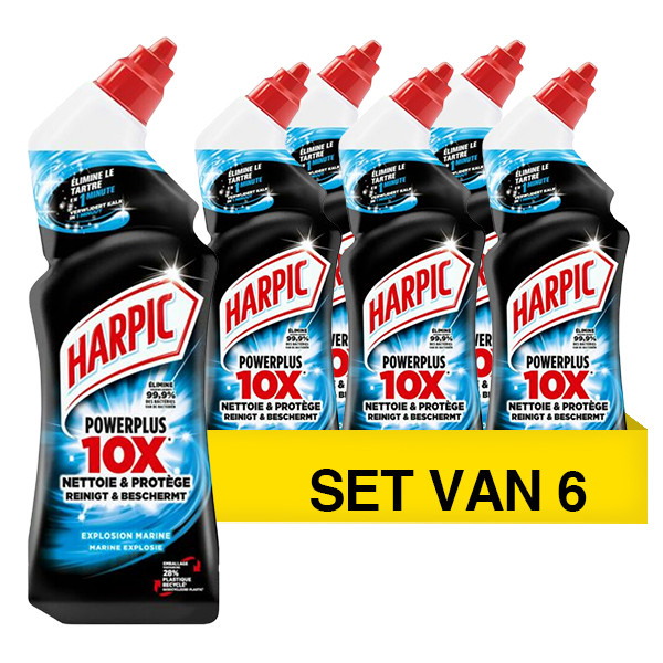 Aanbieding: Harpic Power Plus Toiletreiniger Marine (12 flessen - 750 ml) SHA01021 - 1