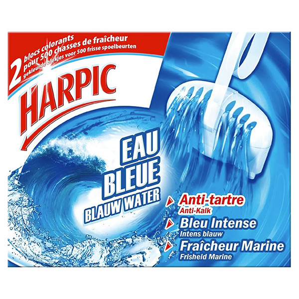 Harpic toiletblok Fresh Blauw Water Duopack (2 x 38 gram)  SHA00025 - 1